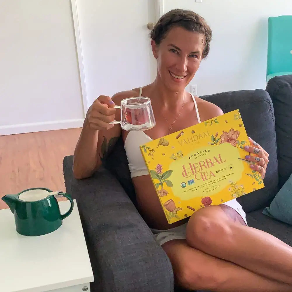 36 Caffeine Free Tea Bags - Chamomile, Hibiscus, Ginger, Turmeric, Mint