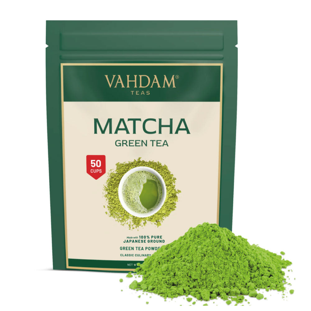 Pure Matcha Green Tea Powder, Culinary Grade, 100g