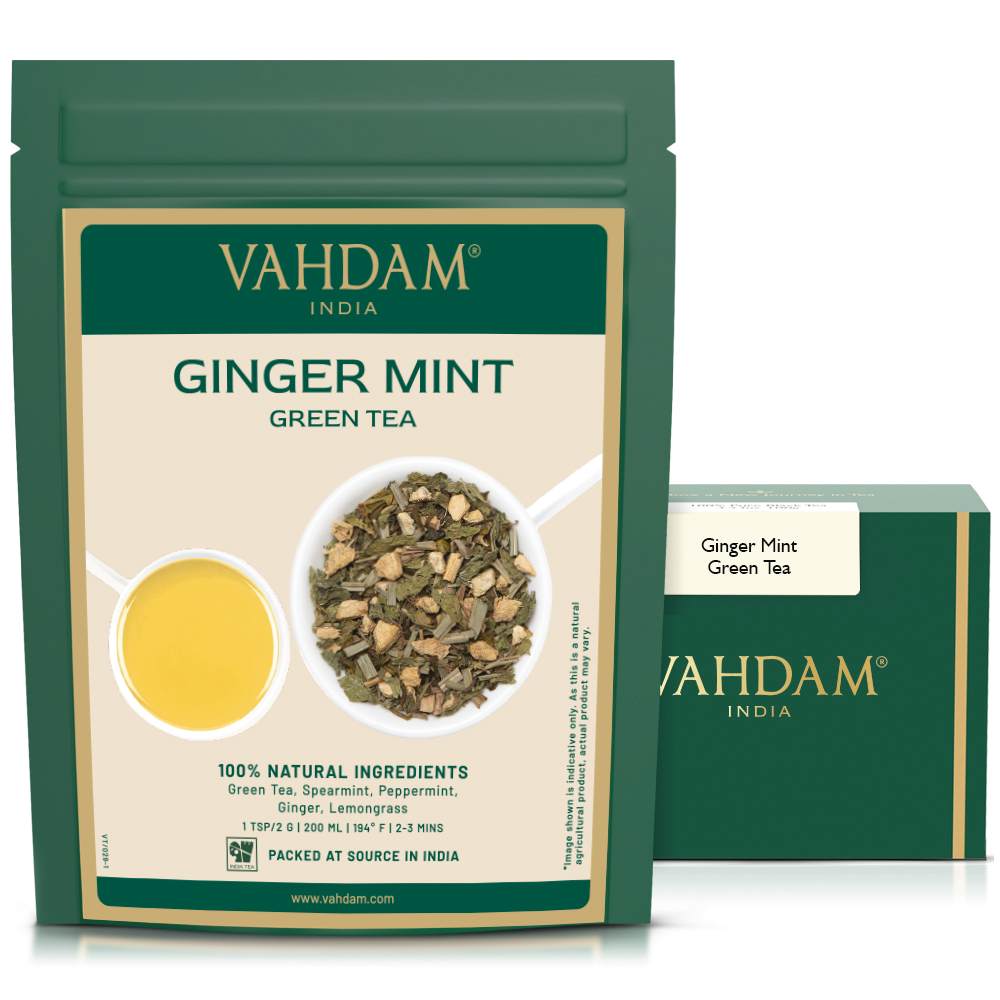 Ginger Mint Green Tea, 7.05oz/200g