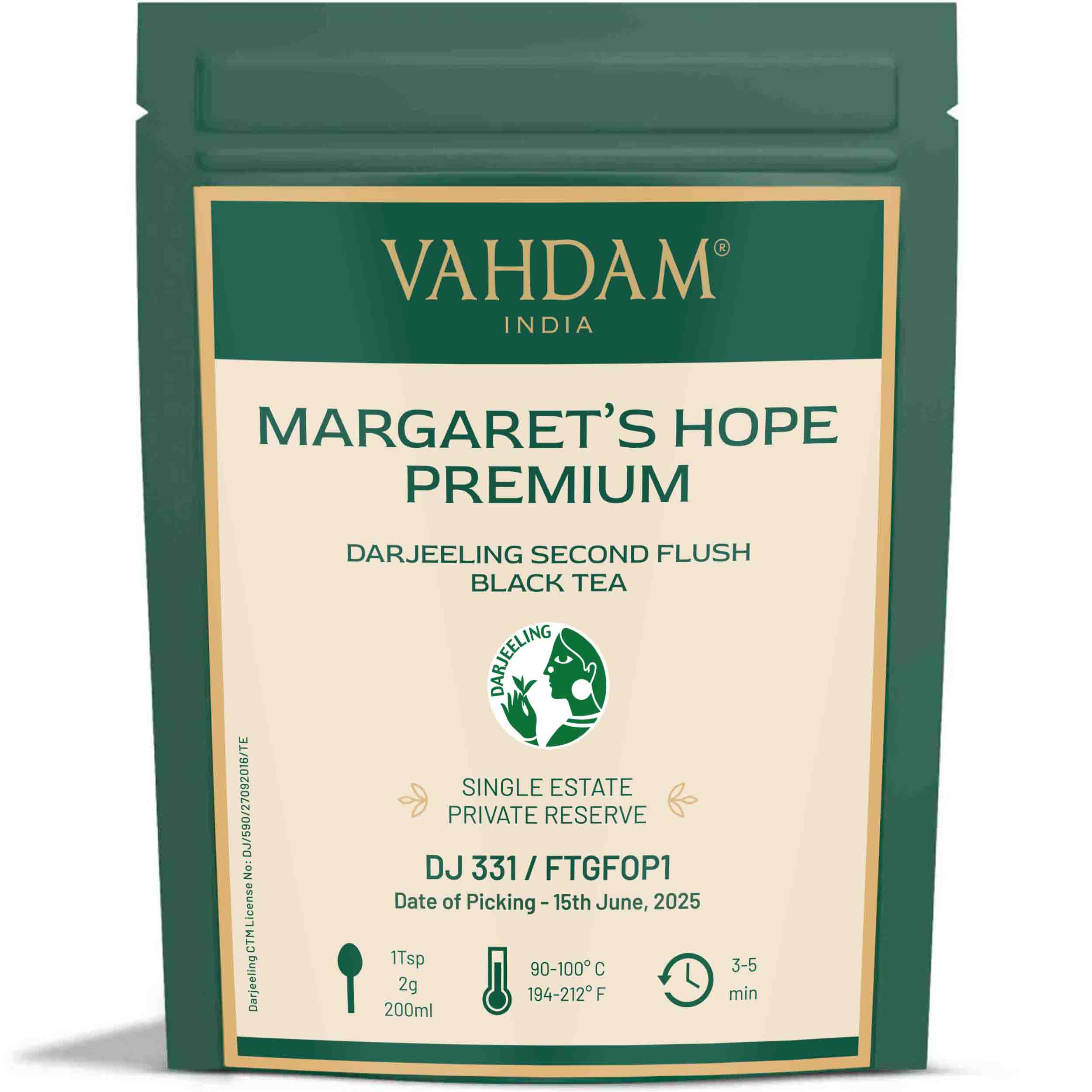 2025 Margaret's Hope Premium Darjeeling Second Flush Black Tea DJ 331/2025