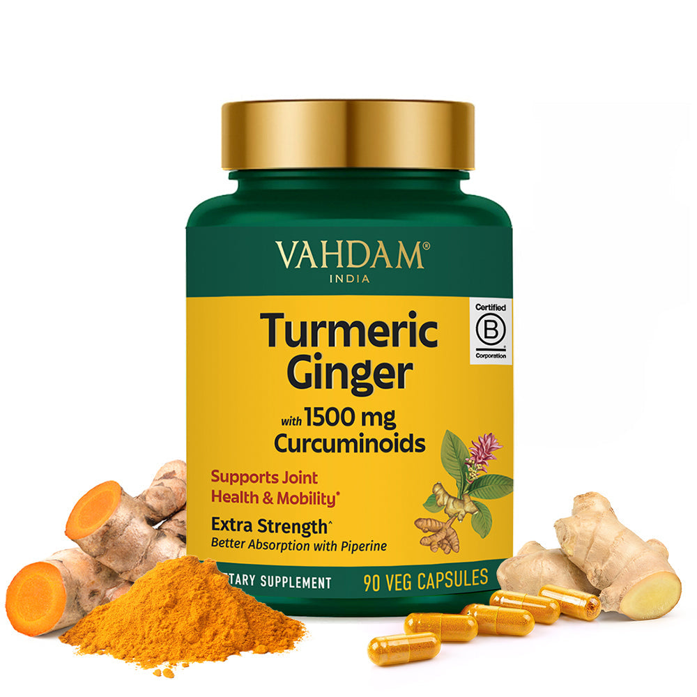 Vahdam Turmeric Ginger with 1500mg Curcumunoids