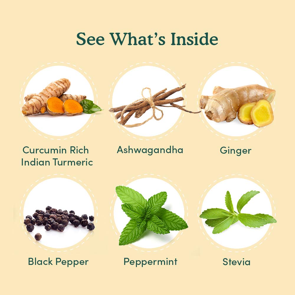 Turmeric Ashwagandha Latte, Golden Milk Powder, 100g