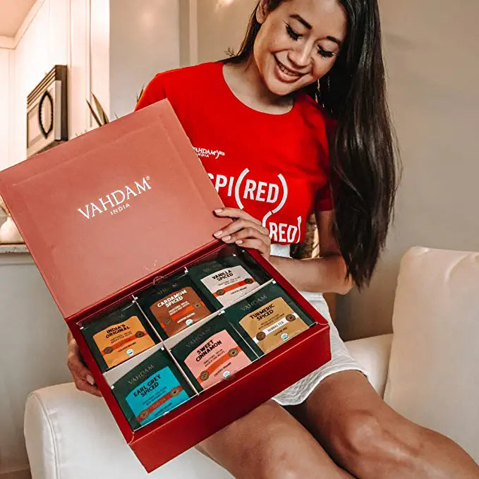 Chai Tea Assortment Holiday Gift Set, 6 Variants