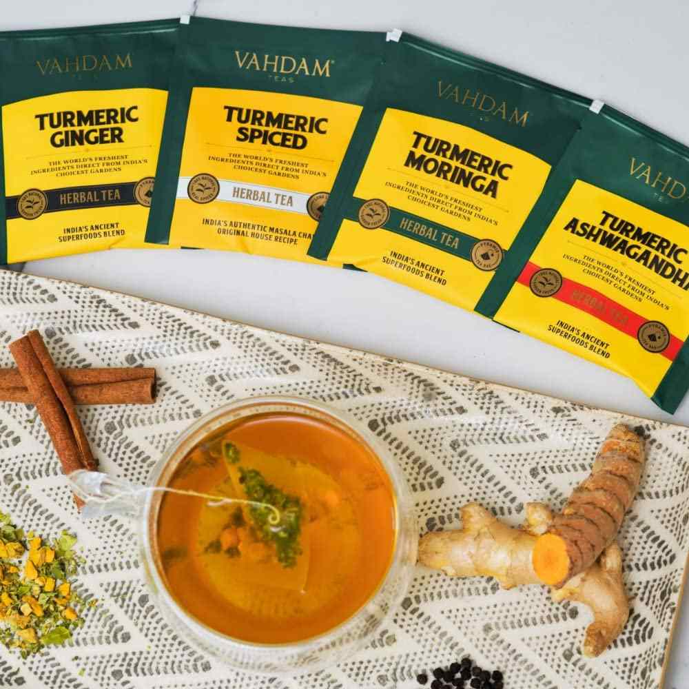 Turmeric Wellness Detox Kit | 4 Variants, 60 Tea Bags