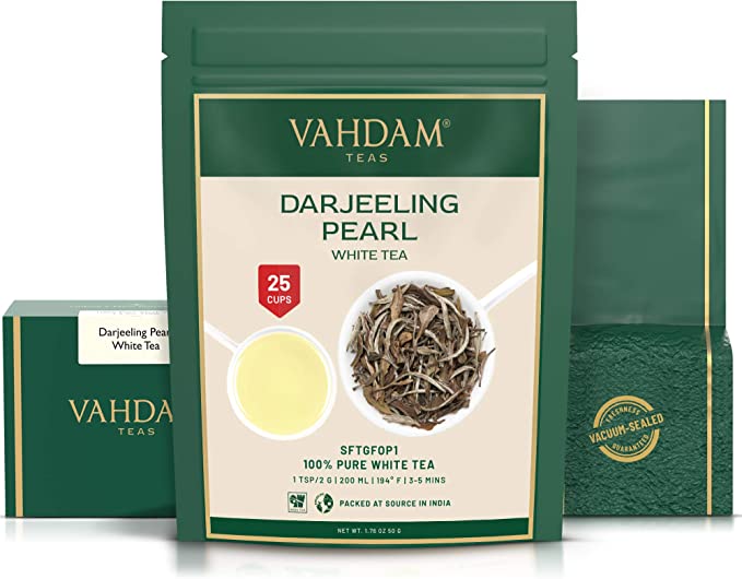 Darjeeling Pearl White Tea, 1.76oz/50g