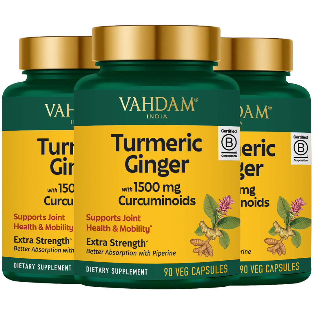 Vahdam Turmeric Ginger with 1500mg Curcumunoids
