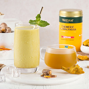 Turmeric Ashwagandha Latte, Golden Milk Powder, 100g