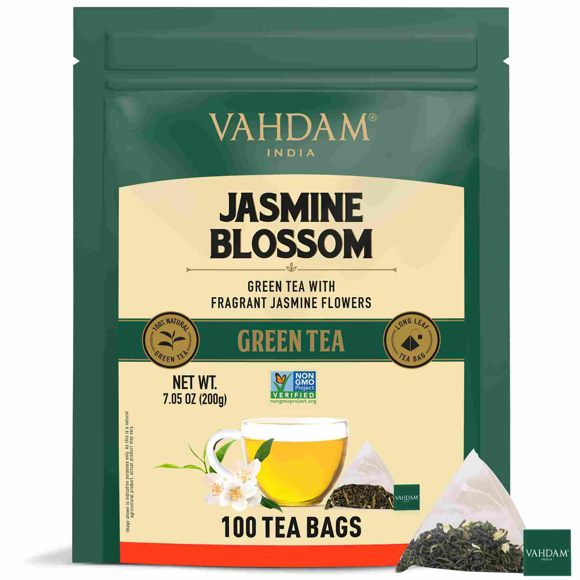 Jasmine Green Tea, 100 Count