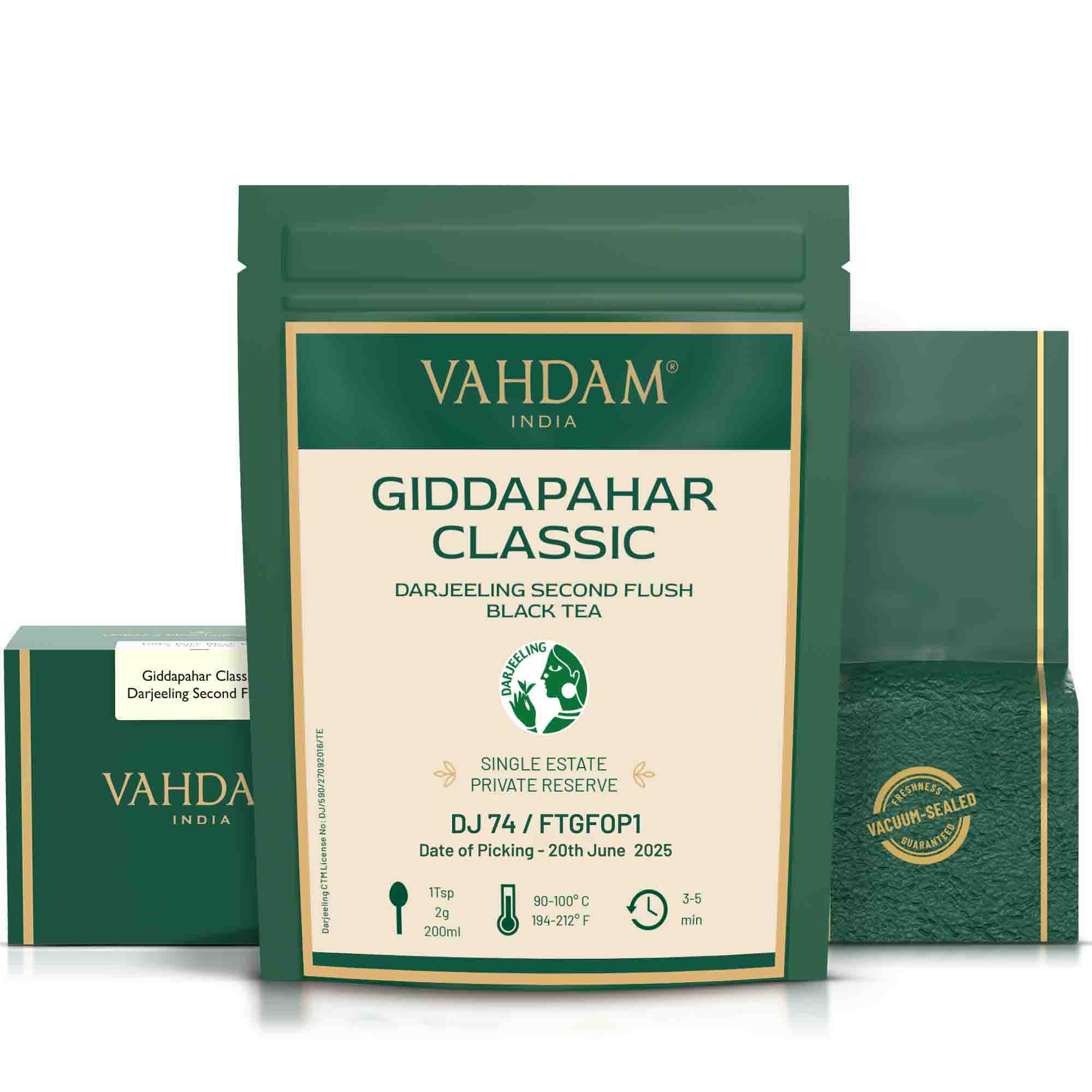 2025 Giddapahar Classic Darjeeling Second Flush Black Tea DJ 74/2025